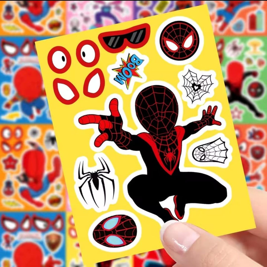 Stickers para Armar Caritas - Pack de Láminas Adhesivas