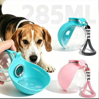Botella bebedero portátil para mascotas 2 en 1