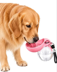 Botella bebedero portátil para mascotas 2 en 1