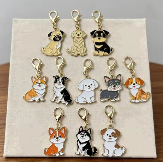 Dije Metálico para Collar de Mascota - Diseños de Razas