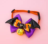 Collar de Halloween Spooky con cascabel para mascotas