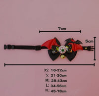 Collar de Halloween Spooky con cascabel para mascotas