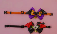 Collar de Halloween Spooky con cascabel para mascotas