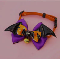 Collar de Halloween Spooky con cascabel para mascotas