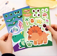 Stickers para Armar Caritas - Pack de Láminas Adhesivas